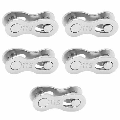 5 Pairs Bicycle Chain Quick Link Connectors – 1-12 Speed Road Bike Master Link Buckle for Cycling Parts