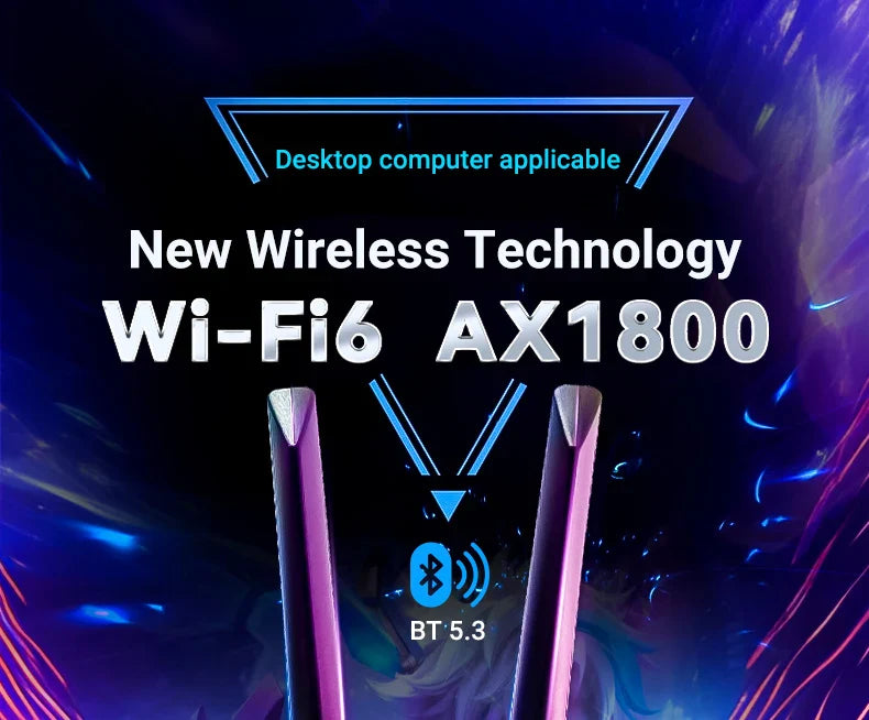 WALRAM WiFi 6 1800Mbps PCI Express Adapter – Dual Band 802.11AX/AC Wireless Network Card with BT 5.4 for Windows 10/11