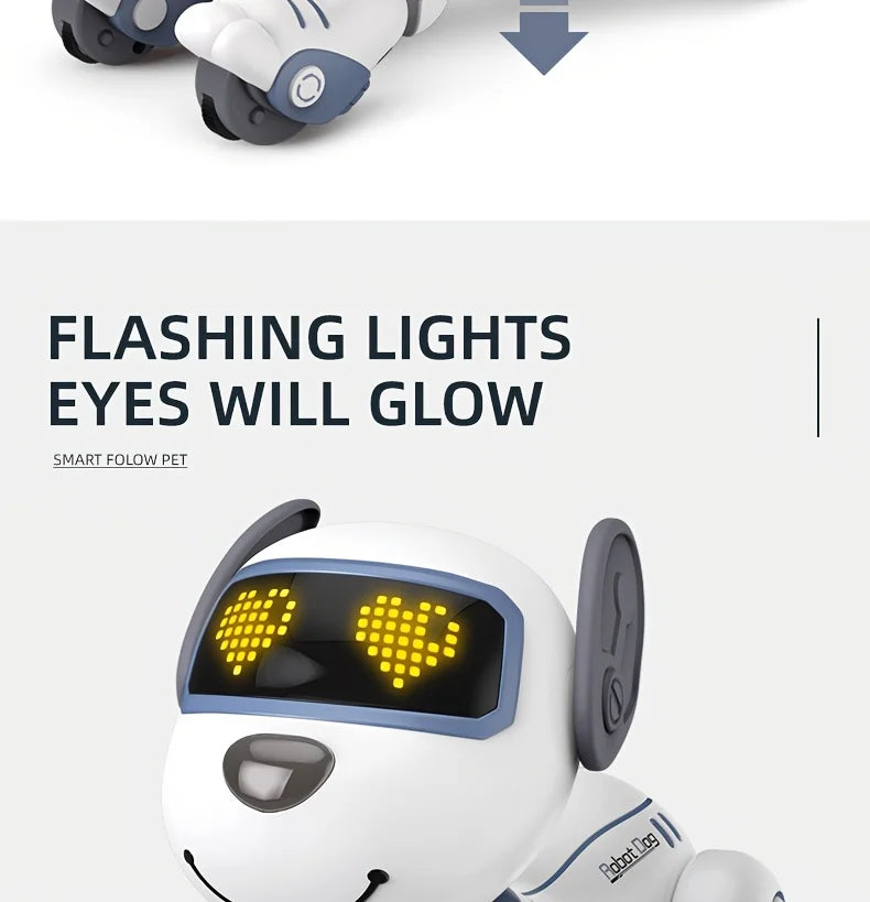 Intelligent Robot Dog Toy - Remote Control, Sing & Dance, Smart Interactive Programmable Puppy for Kids