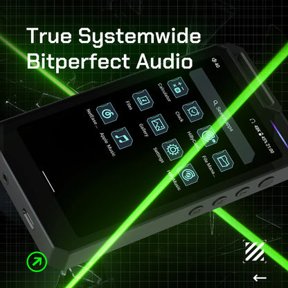 HiBy R4 HiFi Music Player — Android 12 MP3 Audio Player with ES9018Q2M×4, Bluetooth, WiFi, DSD256, MQA, USB DAC, Headphone AMP, 4.7" OPA1652, 11hr Playtime