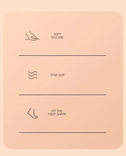 New Forefoot Pads for Sandals & High Heels – Silicone GEL Invisible Half-Size, Non-Slip Self-Adhesive Pads