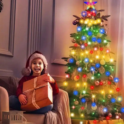 Christmas Tree Lights - 400LED RGBIC Smart Fairy String Lights with Star Topper for Indoor & Outdoor Decor