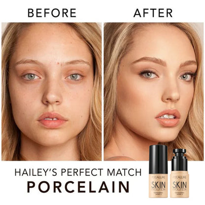 Focallure Liquid Foundation Cream — Full Coverage, Oil-Control Moisturizing Base & Concealer for Women