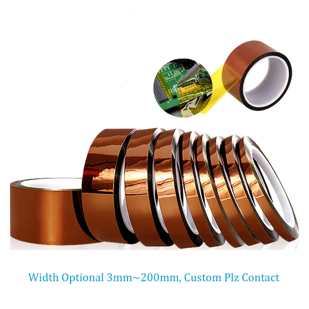 High-Temperature Polyimide BGA Kapton Tape – 33M Thermal Insulation Adhesive for Electrical & 3D Printing Protection