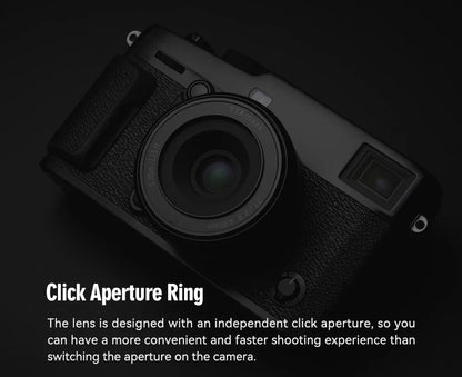 TTArtisan Auto Focus 27mm F2.8 Lens — APS-C STM for Fuji X, Fujifilm XF, Sony E, Nikon Z Mount (XA7, XT100)