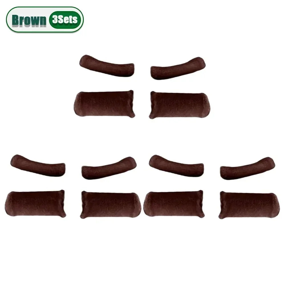 Winter Plush Handlebar Covers - Warm Non-Slip Windproof Grip Gloves for Electric Scooter, Motorcycle & Tricycle