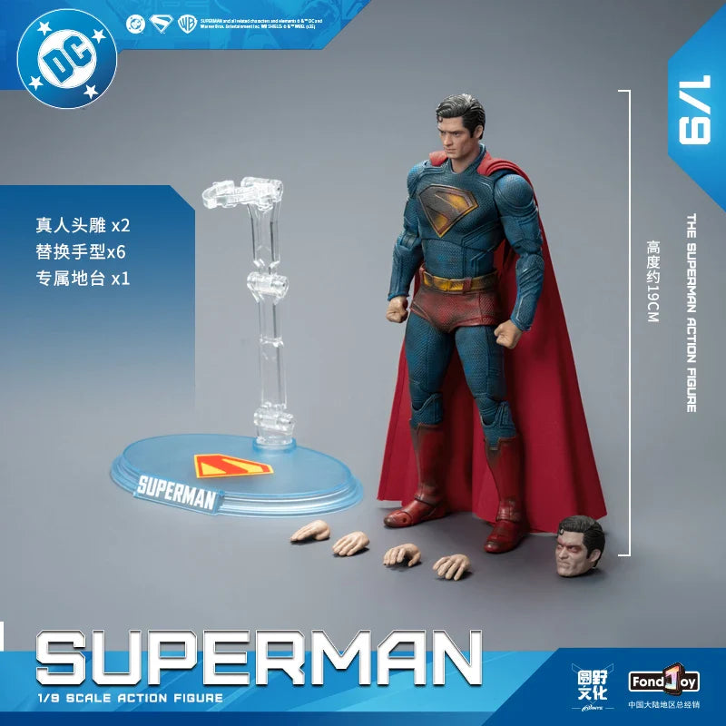 19cm Fondjoy SHF Super Battle-Damaged Superman Action Figure – Movie Collectible Figurine, Ideal Gift for Boys
