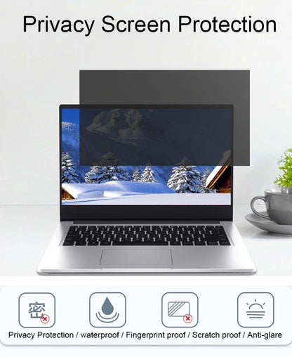 Anti-Spy Privacy Screen Protector – Matte Anti-Glare Film for 14" & 15.6" Laptops (16:9) Notebook PC
