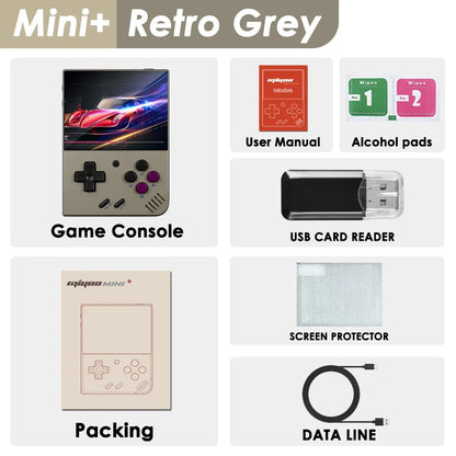 MIYOO Mini Plus V2 Portable Retro Handheld Game Console — IPS Screen Classic Linux Gaming System, Children’s Gift