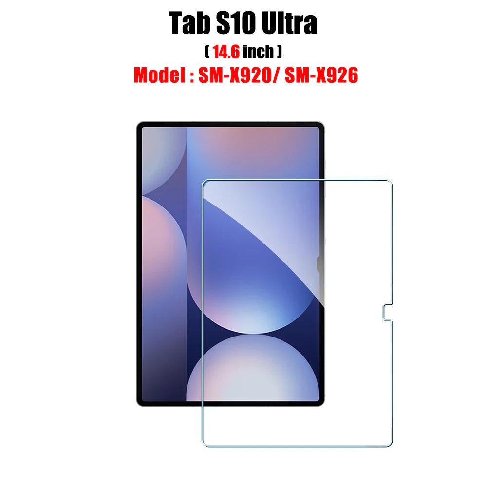 Tempered Glass Screen Protector for Samsung Galaxy Tab – Fits S6 Lite, S7 FE, S8/S8+, S9/S9 FE, S9+, S10, S11, A8, A9 Plus, 12.4" Tablets
