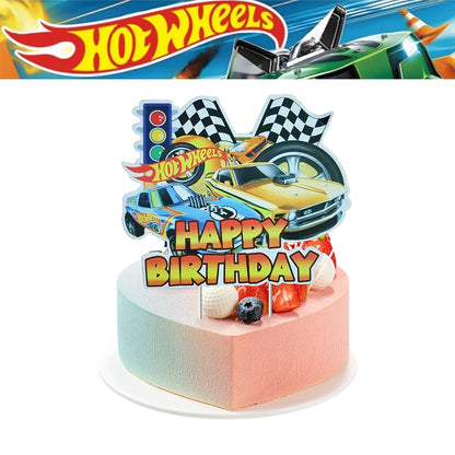 Kids Birthday Party Decoration Kit – Paper Tableware Set with Balloons, Plates, Cups & Tablecloth for Boys Baby Shower Party Supplies