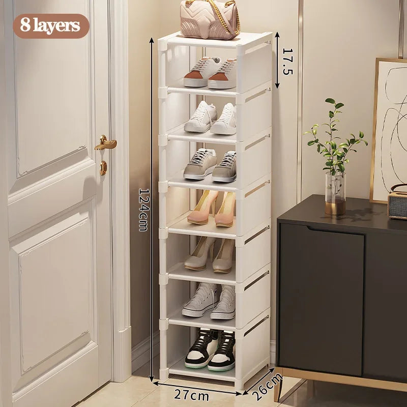 Stackable Shoes Rack Organizer – Multi-Layer Adjustable Shoe Cabinet for Space Saving Home Storage