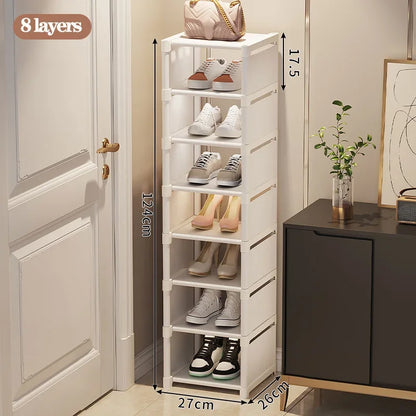 Stackable Shoes Rack Organizer – Multi-Layer Adjustable Shoe Cabinet for Space Saving Home Storage