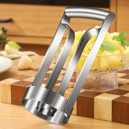 Stainless Steel Pineapple Meat Remover and Core Peeler - Quick and Easy Pineapple Knife