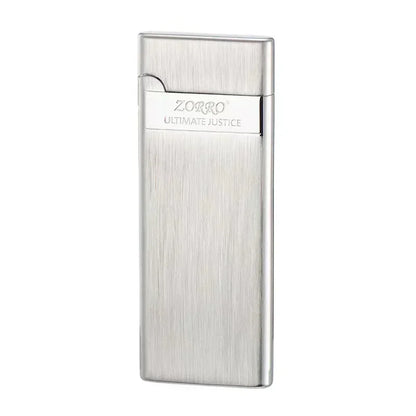 Zorro 636 Ultra-Thin Metal Butane Lighter – Inflatable Grinding Wheel Design, Smoking Accessory & Men’s Holiday Gift