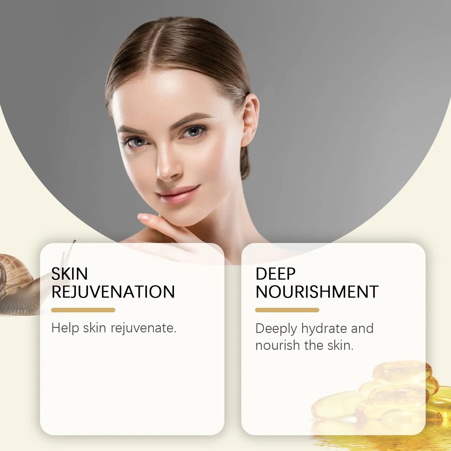 Ouhoe Snail Collagen Face Cream — Moisturizing, Lifting & Firming Korean Skincare