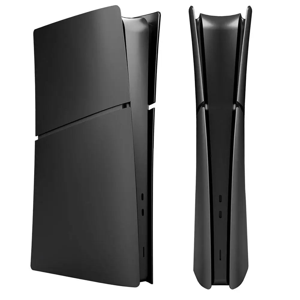 Black Replacement Faceplate for PS5 Slim – Digital & Optical Drive Version Protective Hard Shell Cover