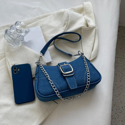 Small Design Jeans Cross-Shoulder Bag – Women's New Canvas Shoulder Bag