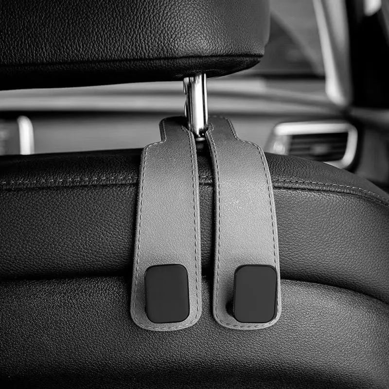 Car Headrest Hooks Hanger – Seat Back Bag Organizer Clips Auto Storage Fastener Hooks