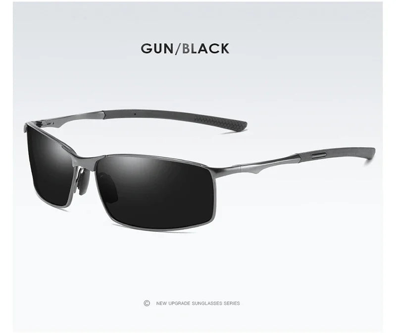 Aoron Polarized Sunglasses — Unisex Driving Mirror Sun Glasses with Metal Frame & UV400