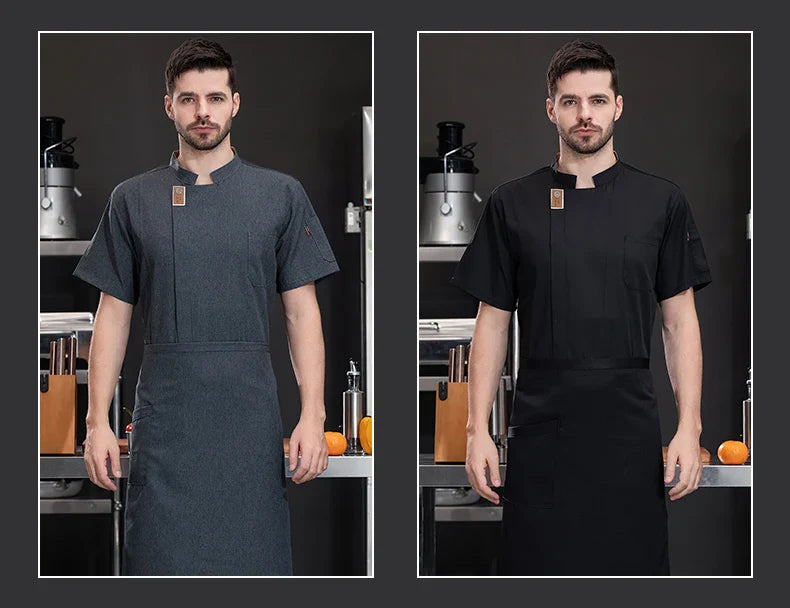 Unisex Chef Jacket – Summer Kitchen Shirt for Hotel, Restaurant, Bakery, Catering, and Cooking Uniforms