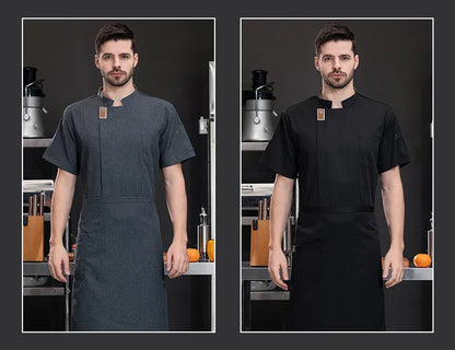 Unisex Chef Jacket – Summer Kitchen Shirt for Hotel, Restaurant, Bakery, Catering, and Cooking Uniforms
