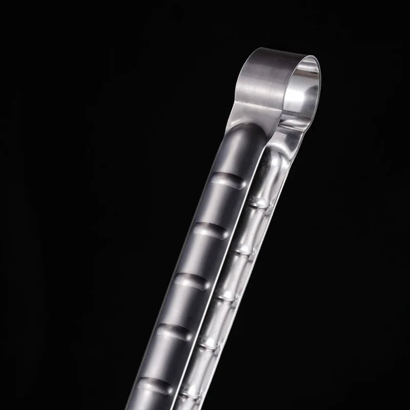 1Pc Extra Long Outdoor Camping Grill Tongs: 45CM Stainless Steel Kitchen Tongs for Cooking and Grilling - Durable Grilling Clips