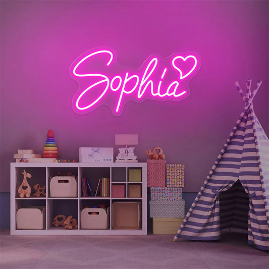 Custom Neon LED Name Light — Personalized Kids & Teenage Wall Sign for Bedroom Decor Gift
