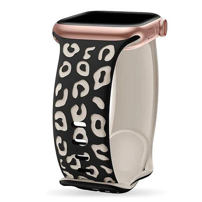 Engraved Silicone Strap for Apple Watch — 40mm-49mm Band Compatible with Series 4-10, SE & Ultra 2