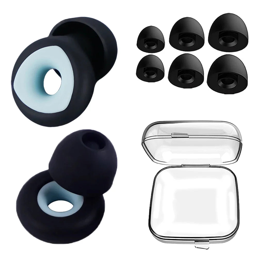 Anti-Noise Silicone Earplugs — Sleep, Noise Reduction, Waterproof Swimming, Soft Soundproof Ear Protectors