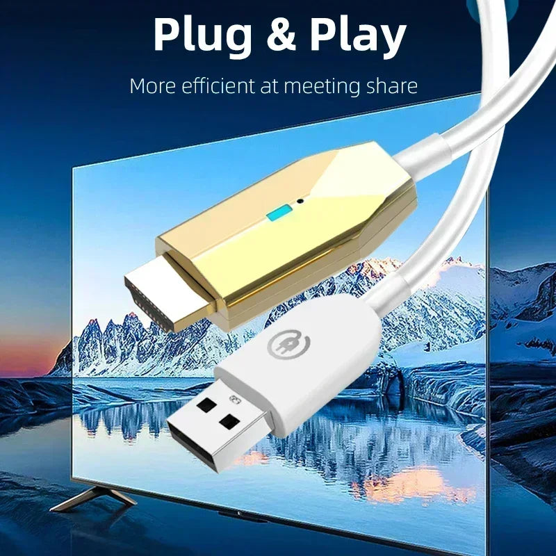 30M Wireless HDMI Video Transmitter & Receiver – Screen Mirror Adapter for Camera, PC to TV