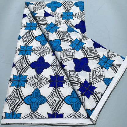 African Wax Print Fabric - Nigerian Ankara Batik Dutch Fabric for Women’s Dresses & Sewing Materials