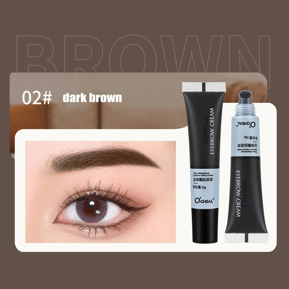 15-Minute Fast Henna Eyelash & Eyebrow Dye Tint Kit – Professional Easy Dye Gel in Brown & Black for Perfect Eyebrows