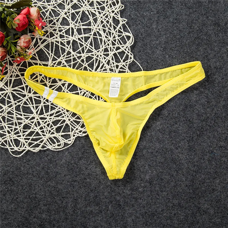 Men’s Breathable Low Cut Briefs – Soft Stretch Skin-Friendly Sexy Thong Underwear for Daily Comfort Fit