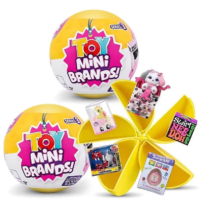 New 5 Surprise Zuru Mini Brands Series 3 – Kittyball Mystery Blind Box Miniature Toys