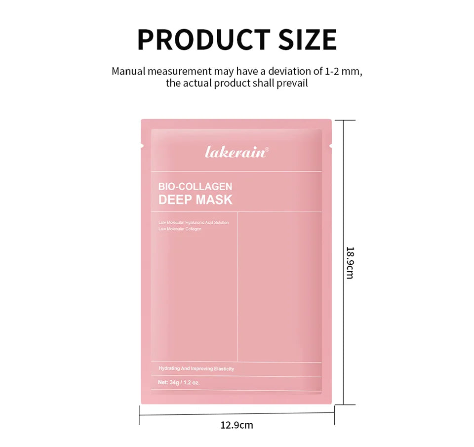 Bio-Collagen Deep Hydrating Hydrogel Mask – Overnight Collagen Mask for Firming & Pore Minimizing