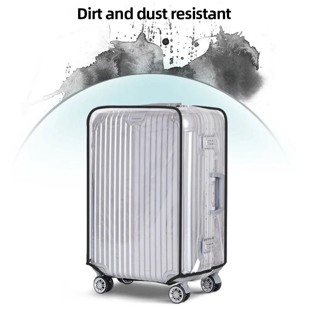 18-30inch Transparent Luggage Protector Cover: Waterproof Dustproof Suitcase Shield - Rolling Luggage Suitcase Cover