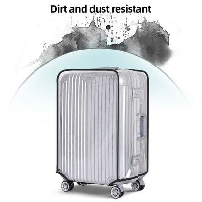 18-30inch Transparent Luggage Protector Cover: Waterproof Dustproof Suitcase Shield - Rolling Luggage Suitcase Cover
