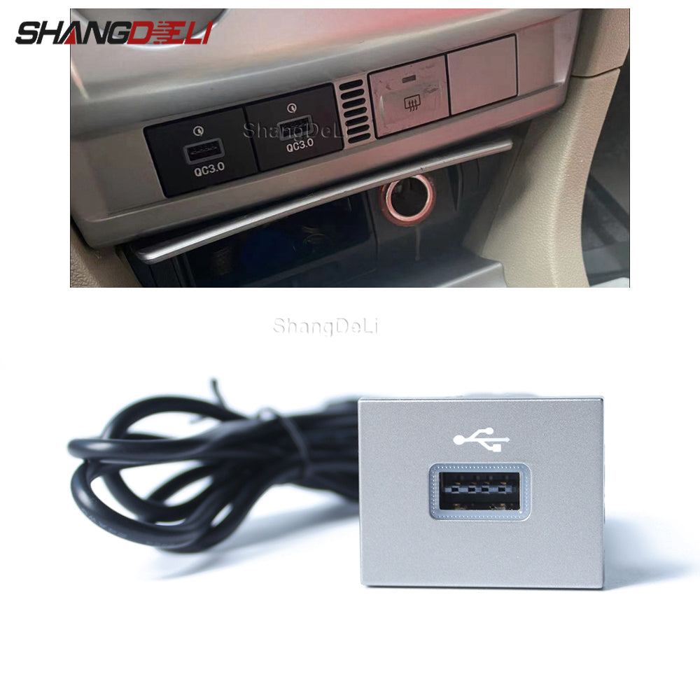 Car USB Audio Adapter — Black/Silver Input Cable for Ford Focus 2 Mk2 2009-2011, U-Disk Flash Interface Accessory