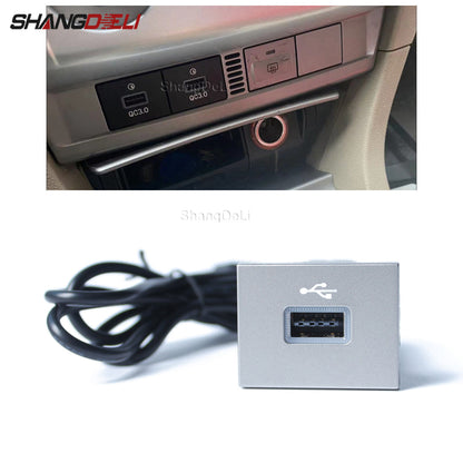 Car USB Audio Adapter — Black/Silver Input Cable for Ford Focus 2 Mk2 2009-2011, U-Disk Flash Interface Accessory