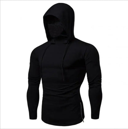 Men’s 2026 Solid Color Hooded Sweatshirt – Lightweight Long Sleeve Fitness Hoodie (M–5XL)