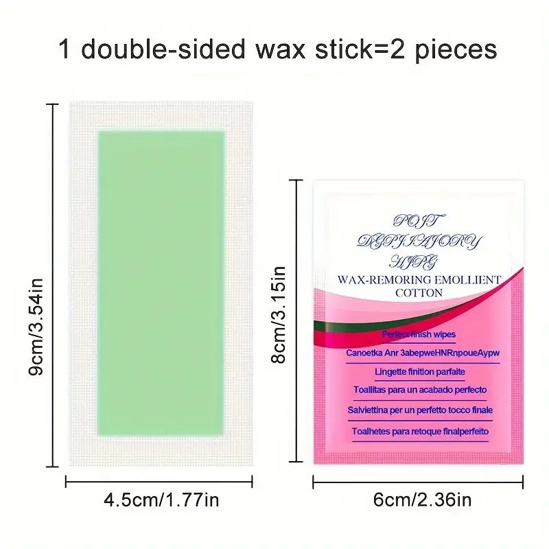 10-50PCS Depilatory Wax Strips – Cold Wax Paper for Hair Removal on Face, Neck, Arms & Legs, Beauty Tools