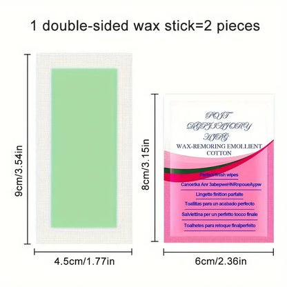 10-50PCS Depilatory Wax Strips – Cold Wax Paper for Hair Removal on Face, Neck, Arms & Legs, Beauty Tools
