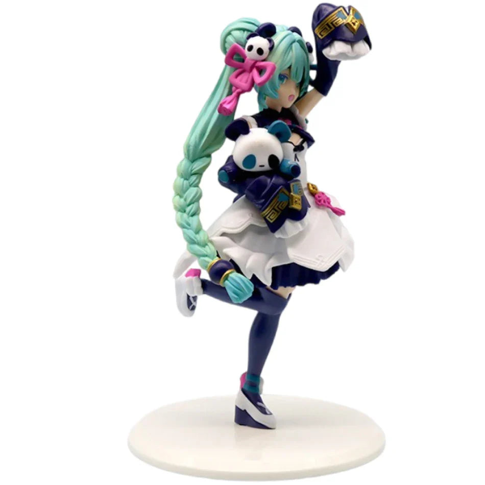 20CM Anime Hatsune Miku x Cinnamoroll Figure – Collectible Decorative Model, Kawaii Gift for Kids