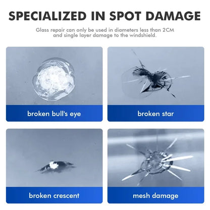 Windshield Crack Repair Kit - DIY Window Mobile Screen Cure Glue, Car Glass Scratch Crack Repair Accessories, Clean and Neat
