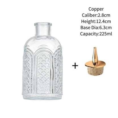Vintage Glass Cocktail Bitters Bottles — Stainless Steel Cap Seasoning & Bar Accessories for Kitchen & Bartender Use