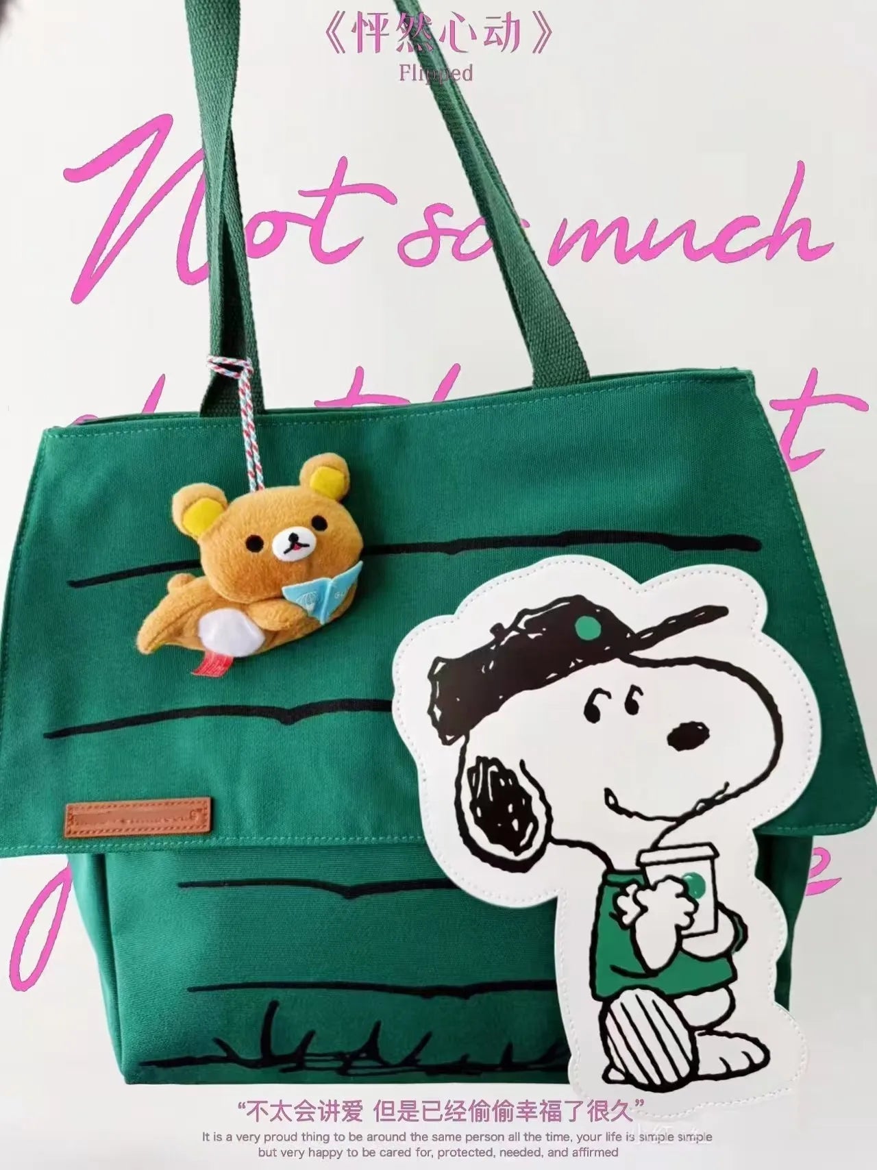 New Snoopy Tote Bag | Large Capacity Casual Shoulder Bag for Girls, Travel & Everyday Use