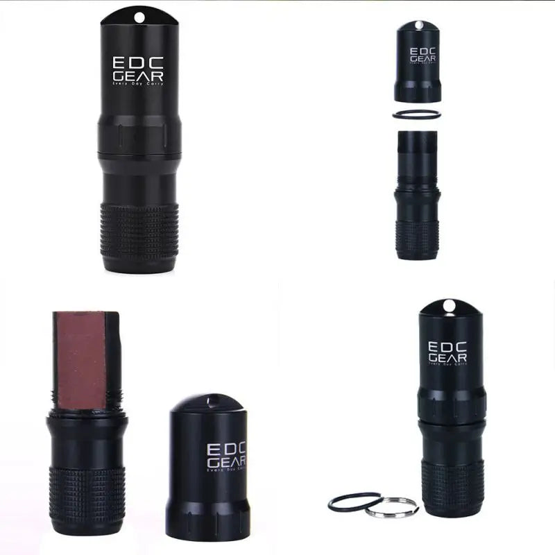 Capsule EDC Waterproof Box – Survival Pill & Match Case, Seal Trunk Container for Hike Storage and Protection