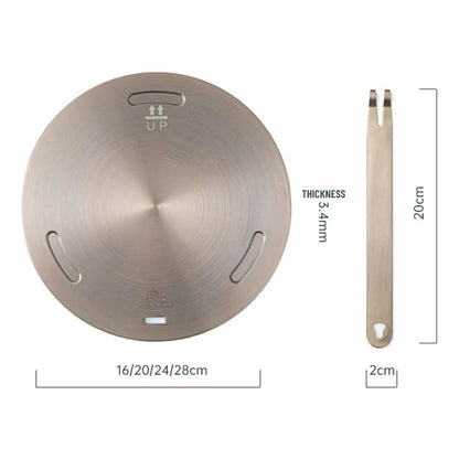 Stainless Steel Heat Conduction Plate – Induction Cooker Heat Diffuser Ring, Stove Protector Accessory