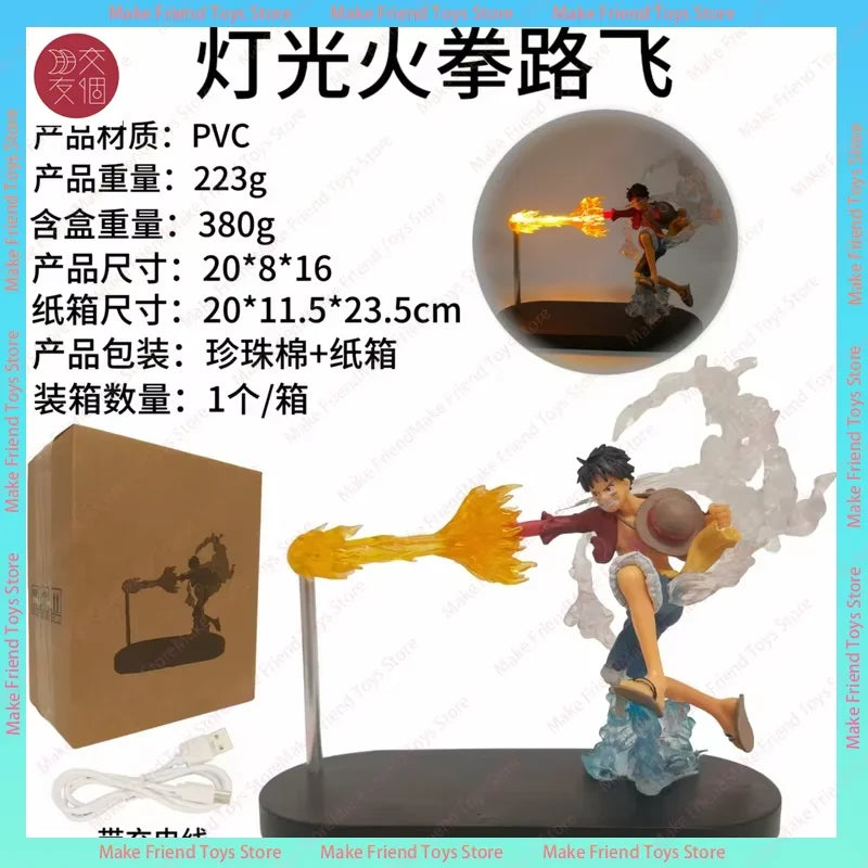 Rechargeable Dragon Ball Gogeta Lamp – Son Goku Kakarotto Kamehameha Wave Magnetic Anime Light